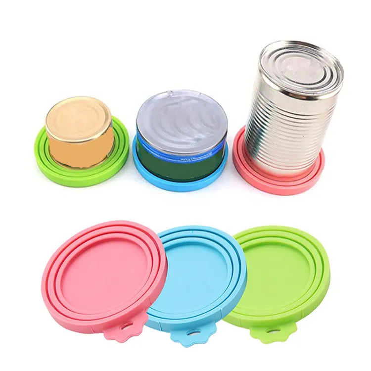 Multicolor Silicone Pet Suppliers Food Lids Non Spill Odorless