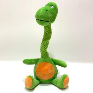 China Kids Plush Toy Recording Repeating Dinosaur W/ Twist Neck ICTI Audit wholesale