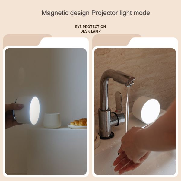 Portable Magnetic Wireless Charging EyeProtection Desk Lamp, Home Office & Study Ambiance Enhancer