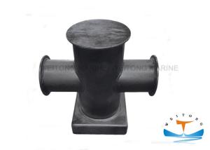 China Marine Cruciform Bollard , Cast Iron Bollards Single Crossing GB/T 554-96 Standard wholesale