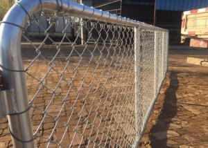 China Chain Link Farm Gate 75x75mm 3.0MM Diameter Hot dipped galvanized wholesale