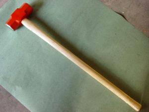 China 8LB Carbon Steel Materials American Type Sledge Hammer with Wooden/Plastic Handle (XL0120) wholesale