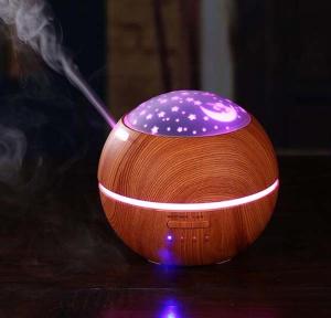 China Essential Oil Diffuser 150ML Shadow Wood Grain Ultrasonic Aroma Diffuser Humidifier wholesale