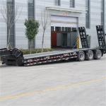 4/5/6mm Thick Lattice Board Bottom Platform 3/4 Axle 12.00R20 Tire 40 Tons 60