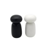 White Black Pepper Mill Grinder Adjustable Ceramic Rotor Wooden Salt & Pepper