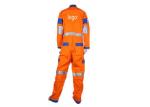 High Visibility Industrial Work Uniforms , Polyester Hi - Vis Fire Overalls
