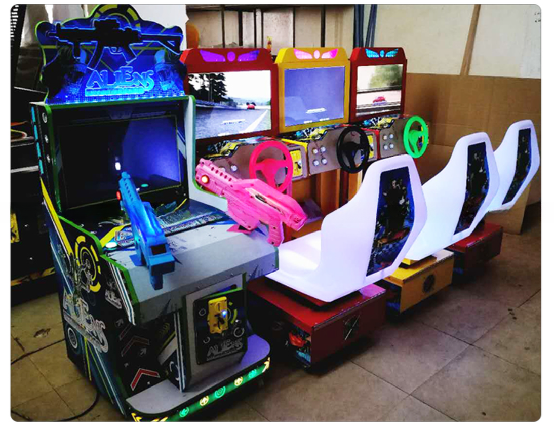 1 Players Mini Car Racing Game Machine Kids Outrun Arcade Machine
