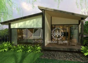 China Slopping Roof Prefabricated Modular Homes Modern Appearance Optional Colors wholesale