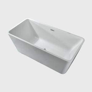 China Sustainable Resin Acrylic Soaking Tubs Solid Surface 59 x 30 Freestanding wholesale