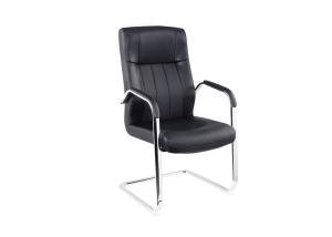 China Leather Administrative 63cm Office Chair No Wheels Swivel wholesale