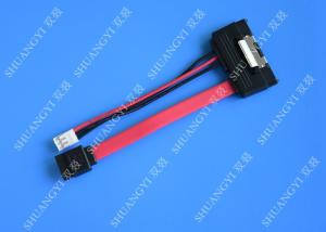 China SATA (7+15) 22Pin Male To 7Pin Male with 4PIN Molex 4Inches Power Cable wholesale