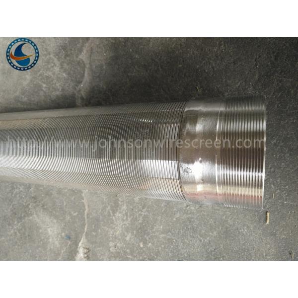 Customized Stainless Steel Well Screen , Industrial Welded Wedge Wire Screen