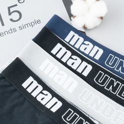 Breathable Cotton Men Underwear Seamless Available Customize Color