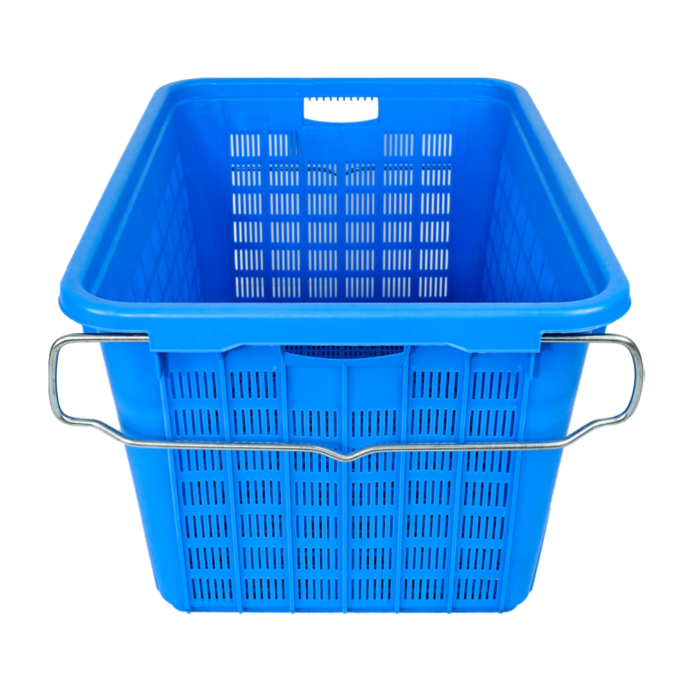 Customized Logo Mesh Plastic Storage Basket for Vegetable and Fruit Distribution