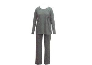 China Comfortable Home Wear Ladies Loungewear Sets Round Neck Tops And Long Pants wholesale