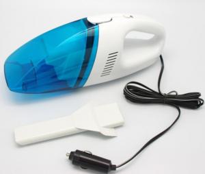 China 12v Dc Portable Handheld Car Vacuum Cleaner Plastic Material In Blue White Color on sale