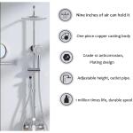 Wall Mounted Round Faucet Shower Set Pressurized Shower Head For Household