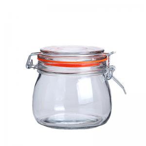 China Household Empty Glass Jars For Food Storage Airtight FDA certified wholesale