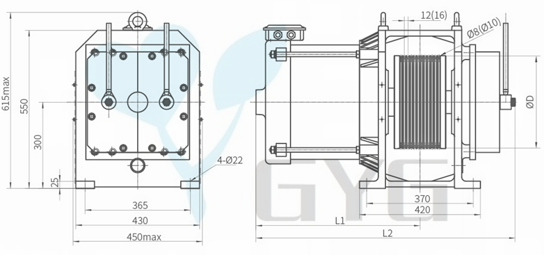 GEARLESS ELEVATOR TRACTION SYSTEM FAXI32.N GEARLESS LIFT MACHINE