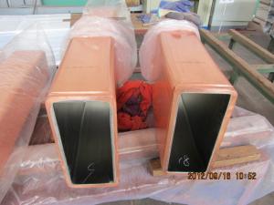 China Rectangular copper mould tube on sale