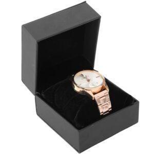 China Velvet Wrist Watch Packaging Box Custom Size Accepted CMYK Offset Printing wholesale