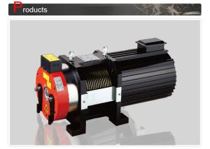 China 2.1 - 4.1 KW Gearless Traction Machine With Montanari Elevator Motor wholesale