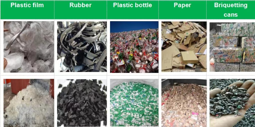 Single Shaft Shredder for Small Discharge Particle Size Fabric Clothes 4000 kg Weight