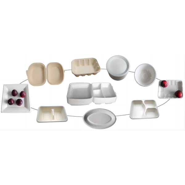 300Kg/H Biodegradable Pulp Molding Tableware Equipment 40 Ton Pressure