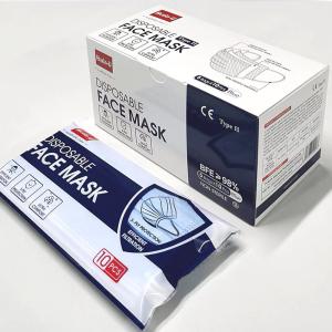 China Buda-U Disposable 3 Layer Mask Medical Blue BFE 98% FDA ASTM F2100 Standard wholesale