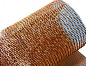 China Rose Golden Metal Cable Architectural Wire Mesh Used For Theatre Ceiling wholesale