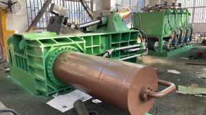 China Scrap Tubes Car Bodies Shell Baling Press Machine Waste Metal Baler 2-3ton/h Capacity 37kW wholesale