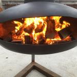 OEM Suspended Rotating Wood Burning Fire Pits Corrosion Protection