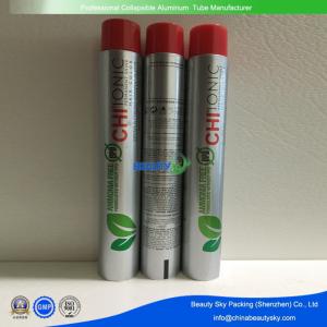 China 80g Volume M11 screw Printed Aluminium Tubes for Hair Color cream with colored cap wholesale