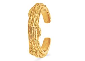 China Prong Setting 9k Gold Earrings Tree Bark Style 9mm 8mm 7mm Size wholesale