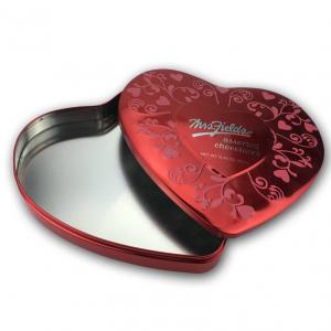 China Extra Large Tin Containers Heart Shaped Cake Tins Wholesale Tin Boxes for Gifts wholesale