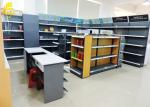 Steel Cigarette Display Convenience Store Shelving Powder Coated Surface