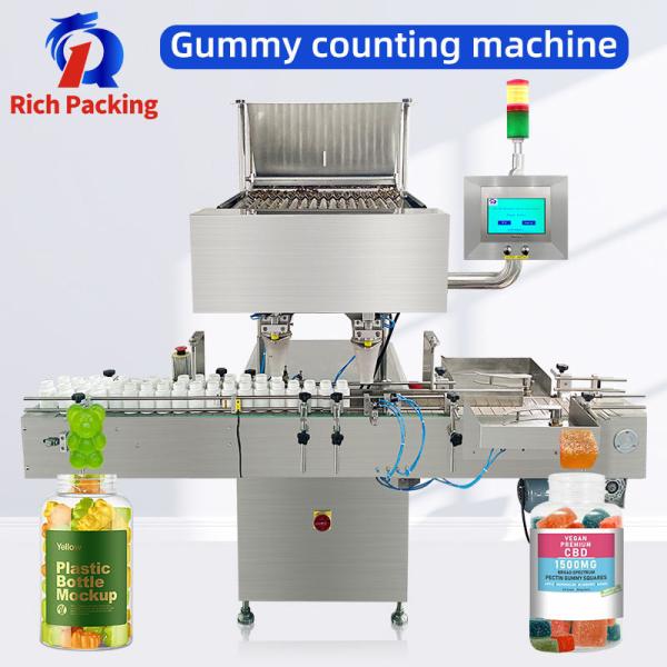 16 Channel Food Grade Chewing Gums Automatic Counting Machine, Sugar Tablet