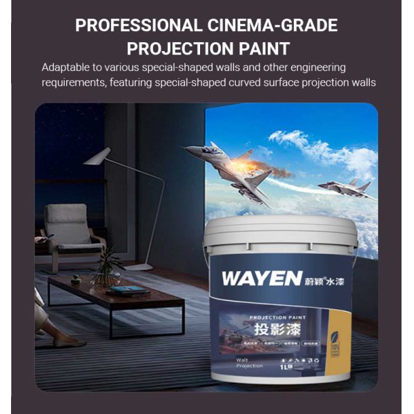 Water Based Projection Paint Anti Light Theater Grade Projection Screen Paint