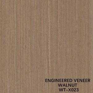 China Reconstituted Black Walnut Wood Veneer X023 Straight Grain For Cabinet Face wholesale