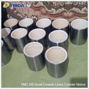 China FMC Bean Pump Mud Pump Parts Small Alumina Ceramic Liners FMC 435 FMC 1324 Cylinder Sleeve API-7K on sale