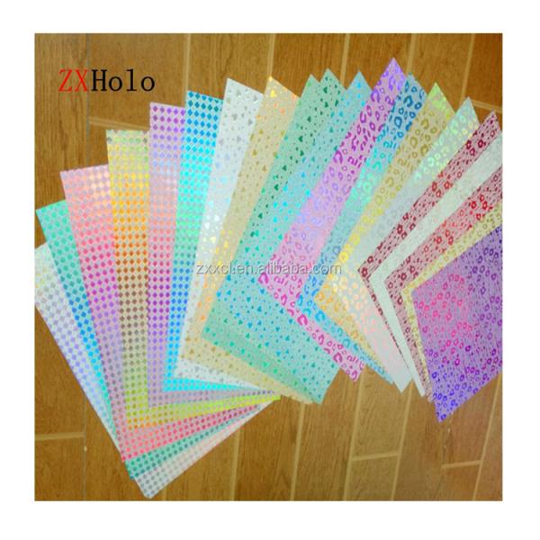 Multiple Extrusion Yellow Holographic Effect Laminate Film Glitter for Custom