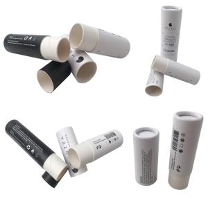 China Full Color Cosmetic Tube Packaging / Printed Paperboard Deodorant Tubes wholesale