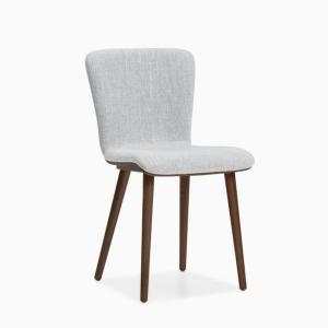 China Nordic Modern Dining Chair with Solid Wood Legs and Upholstered Seat wholesale