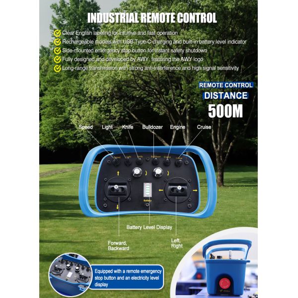 All-Terrain FLAIL MOWER with Superior Cutting Ability, Even Trimming Effect, Easy to Control, Low Maintenance Cost