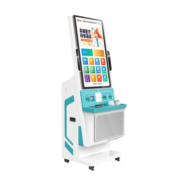 CE Medical Billing Touch Screen Self Service Kiosk 32 Inch Hospital Check In