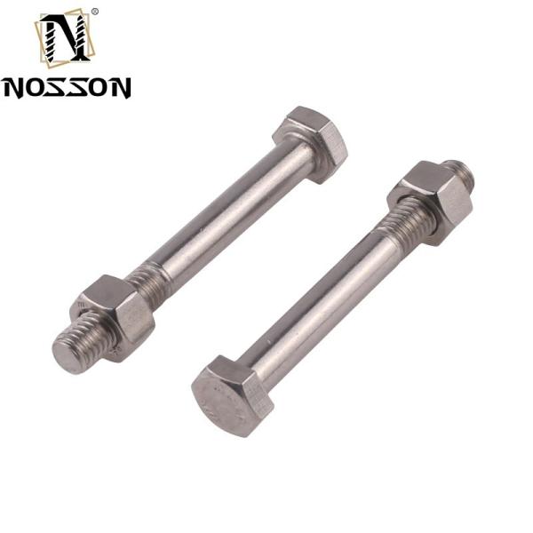 ZINC Finish ANSI/ASME Standard Stainless Steel Half Thread Hex Bolt for Heavy
