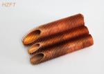 Flue Gas Condensers Integral Copper Finned Tube For Bending And Coiling Purposes