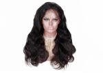Dark Brown Full Lace Human Hair Wigs , 100% Brazilian Full Lace Wig With Baby