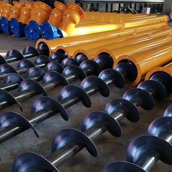 Automatic Flex Screw Conveyor System Dust Auger Screw Conveyor With Hopper