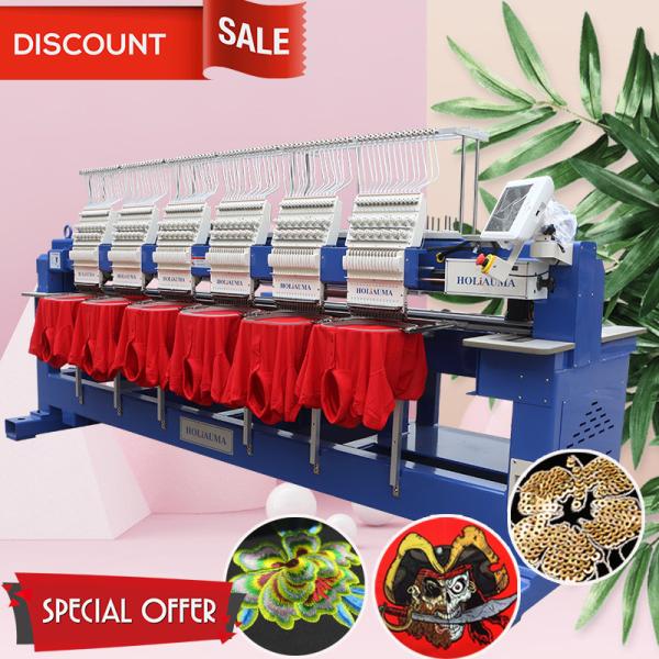 15 needles best holiaum embroidery machine 1200 spm high speed 6 head cap t